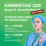 Karrieretage 2020 – Die Messe für Beruf, Aus- und Weiterbildung im Gesundheitsbereich Karrieretage 2020 – Die Messe für Beruf, Aus- und Weiterbildung im Gesundheitsbereich