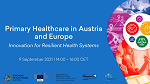 International Conference on Primary Healthcare in Austria and Europe International Conference on Primary Healthcare in Austria and Europe