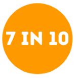 7 in 10